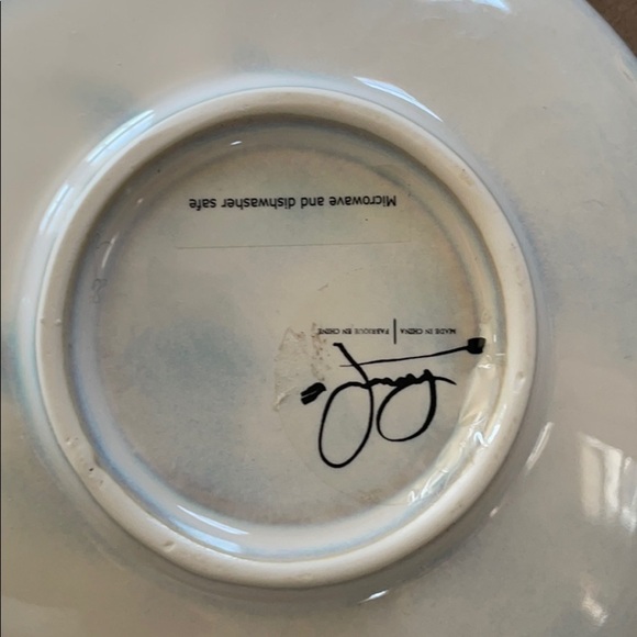 HOST Pick🌟 Signed Handcrafted Ceramic 𝅺BREAKFAST Set (3) Dish, Cup & Saucer - Picture 4 of 7